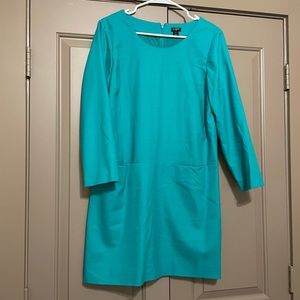 J Crew teal dress